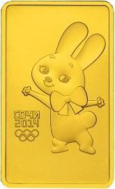 Инвестиционная золотая монета 100 рублей, 2013 г.